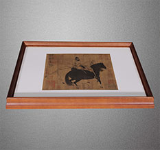 伍家岗书画装裱配框服务案例